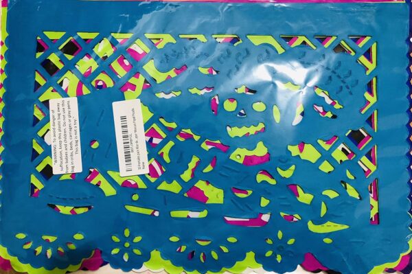 20 Frontales Pack Altar de Ofrendas Supplies Kit Dia de Muertos Day of The Dead Decoration Colorful Medium Size Tissue Paper Mexican Papel Picado Sheets. - Image 6