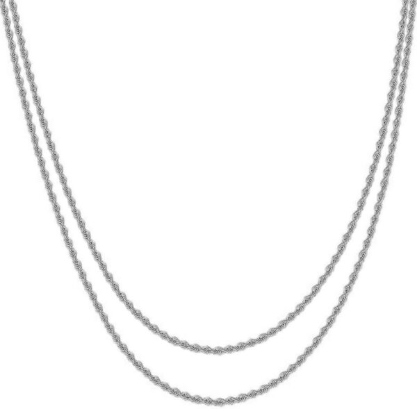 Small 1.25'' Real Sterling Silver Simulated Diamond 14K Gold On Jesús Malverde Sinaloa Narco-Saint Protección Frame Charm Pendant Chain Set - Image 3