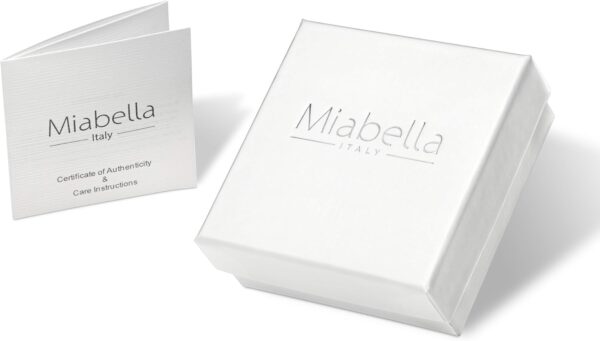 Miabella Italian 925 Sterling Silver or 18K Gold Plated Rosary Bead Cross Y Necklace Chain for Women - Image 5