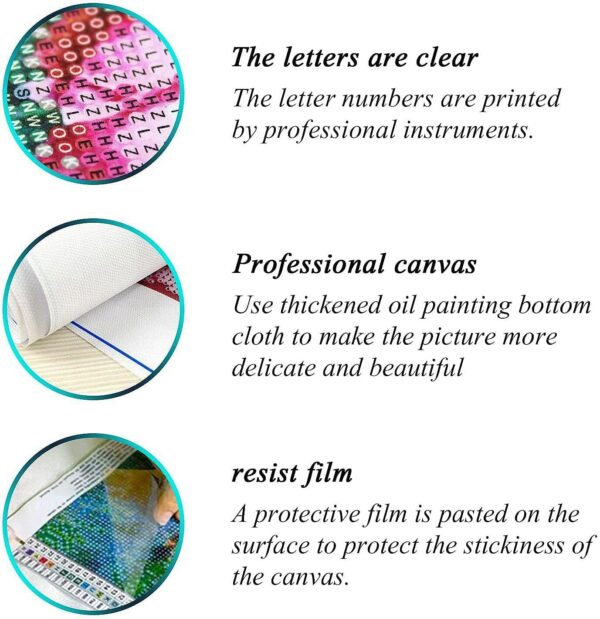 DIY 5D Diamond Art Painting Kits for Adults Round Black and Red Sugar Skull Girl Red Rose Butterfly Full Drill Canvas Gems Cross Stitch Art Kit Painting by Diamond Mosaic Craft 30x40cm(2) - Image 4