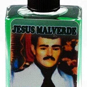 1 Piece BRYBRADAN Jesus MALVERDE Spiritual Oil ACEITE ESPIRITUAL 1/2 FL OZ 14.7ML