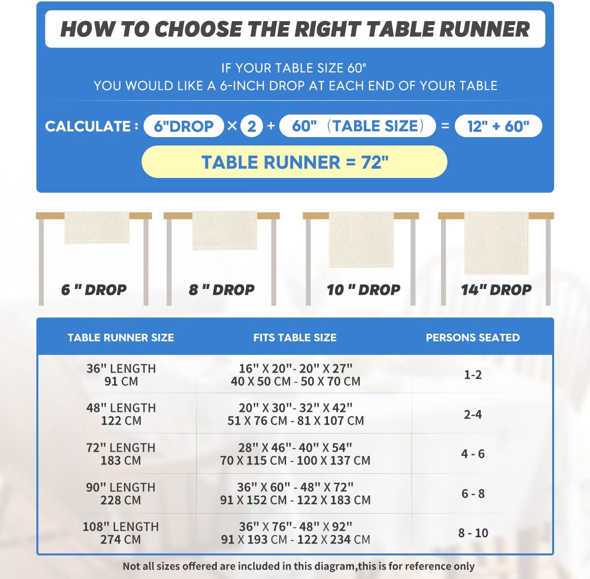 Artoid Mode Floral Bird Dia De Los Muertos Mexican Table Runner, Blue Patchwork Tiles Kitchen Dining Table Decoration for Home Party Decor 13x72 Inch - Image 6