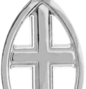 925 Sterling Silver Christian Cross Charm Ichthus Fish Pendant