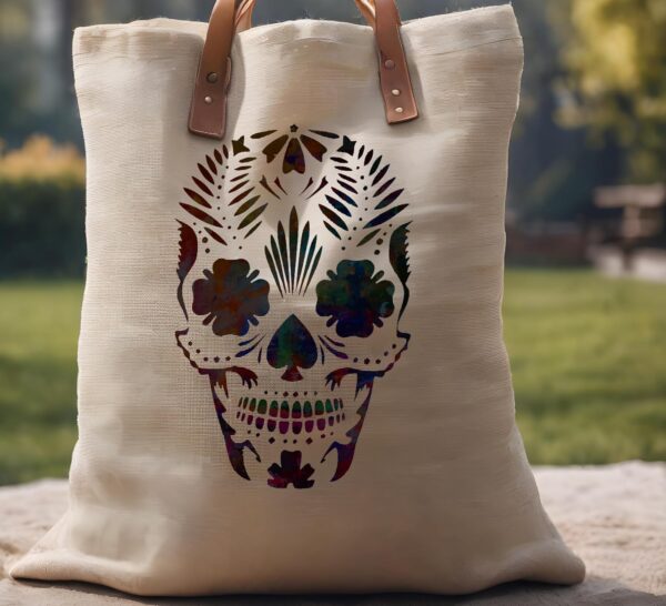 Day of the Dead Dia de los Muertos Sugar Skull Stencil Template Reusable for Painting on Walls, Wood, Arts and Crafts (340) - 11 x 17 Inches - Image 4