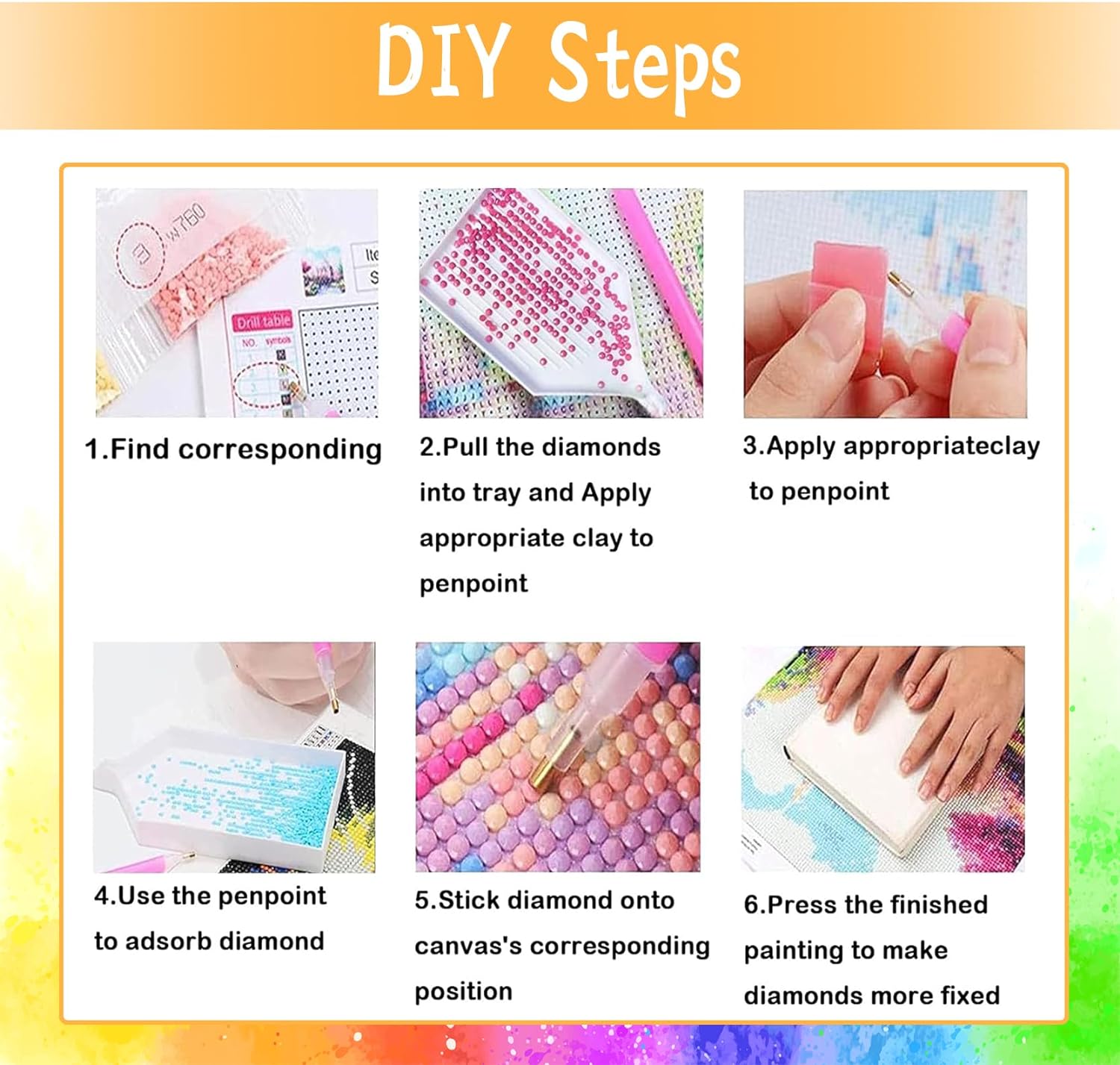 Golden Sugar Skull Diamond Painting, Sugar Skull Diamond Painting Kits, 5D DIY Diamond Painting Kits for Adults Kids Diamond Art, for Room Home Wall Decor Gift 12x16 inch - Image 5