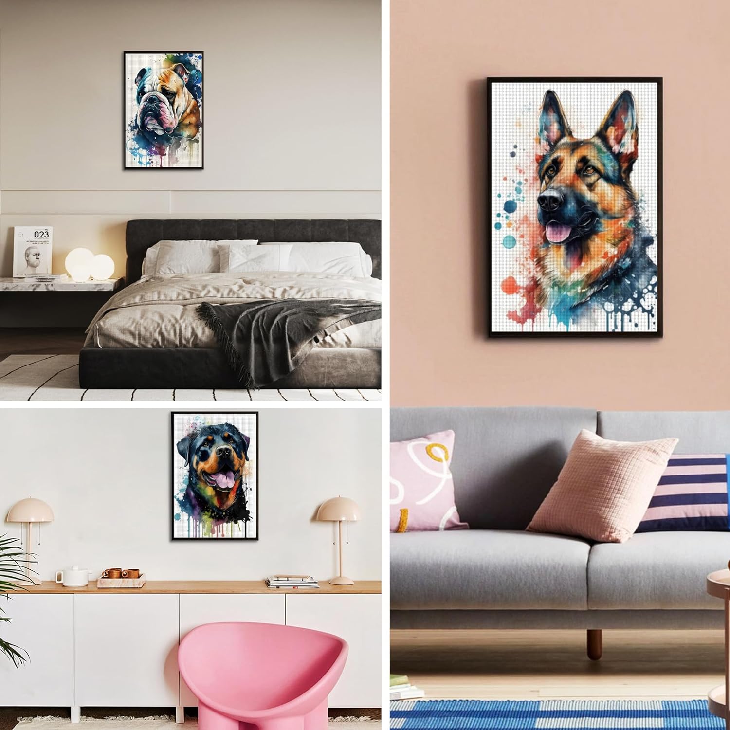 Golden Sugar Skull Diamond Painting, Sugar Skull Diamond Painting Kits, 5D DIY Diamond Painting Kits for Adults Kids Diamond Art, for Room Home Wall Decor Gift 12x16 inch - Image 7