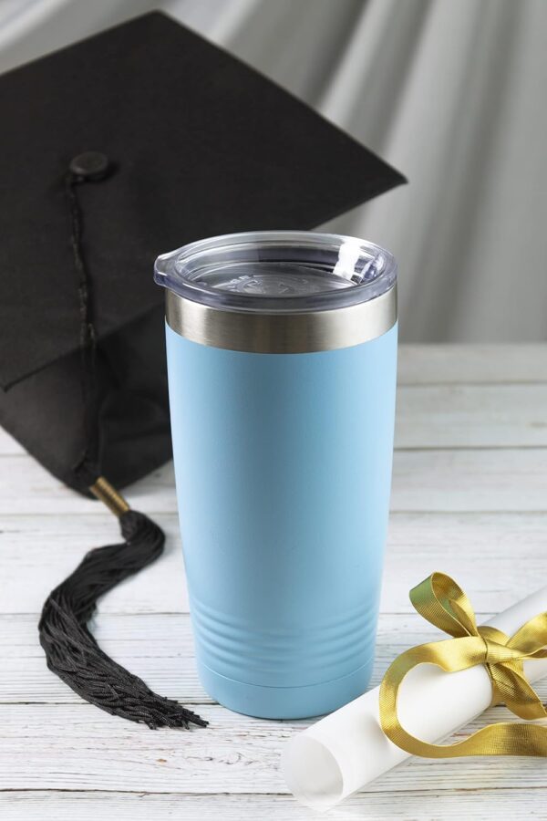 LaserGram 20oz Vacuum Insulated Tumbler Mug, Santa Muerte, Personalized Engraving Included (Stainless Steel) - Image 4