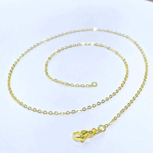 14K Yellow Gold Zircon La Santa Muerte Necklace For Women And Men - Holy Death's Pendant Necklace, Santa Muerte Pendant Necklace, Holy Saint Death Necklace Religious Jewelry For Women Men - Image 3