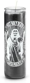 7 Day Santisima Muerte (Holy Death) Candle Black, Spiritual Healing Spell-Casting Witchcraft Wishing Manifestation Magical Positive Energy Protection Blessing Ritual Wish Candles