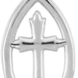 925 Sterling Silver Jesus Cross Charm Ichthus Christian Fish Pendant