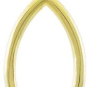 14k Yellow Gold Ichthus Christian Vertical Fish Pendant