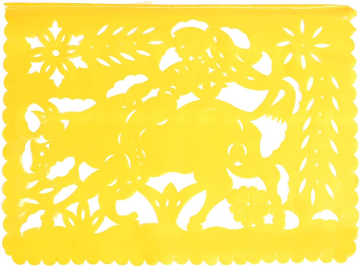 Large Plastic Papel Picado Banner - 15 Feet Long - Two Designs to choose from (3 Pack, Mexico Querido) - Image 6