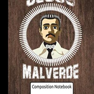 Jesús Malverde Composition Notebook 110 Pages Wide Ruled 8.5 x 11 in: Jesus Malverde Gifts Men Women