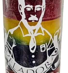Jesus Malverde in You We Trust 7 Color 7 Day Ritual Glass Candle