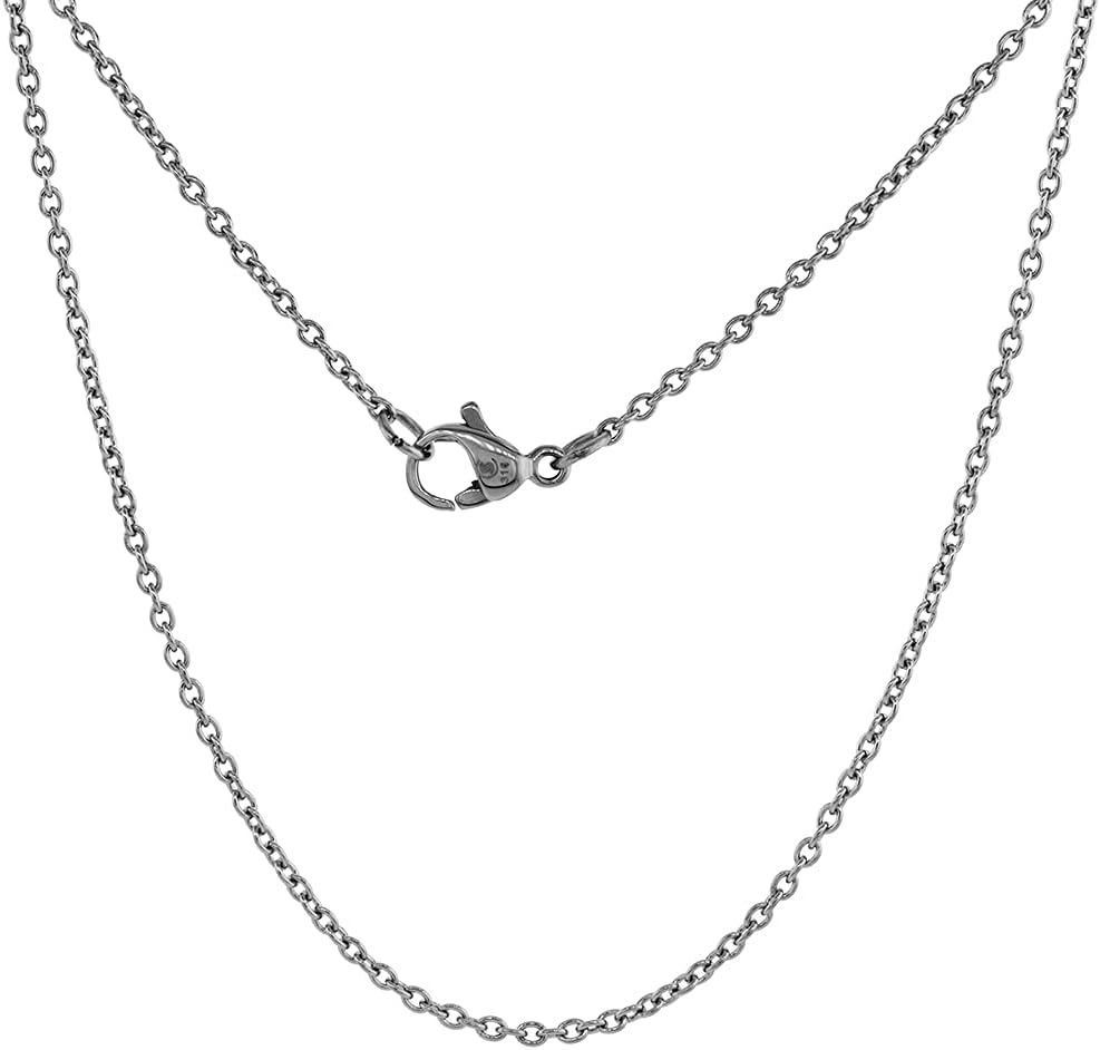 15mm Dainty Sterling Silver St Joseph Medal Necklace 5/8 inch Round Nickel Free Italy - Image 4