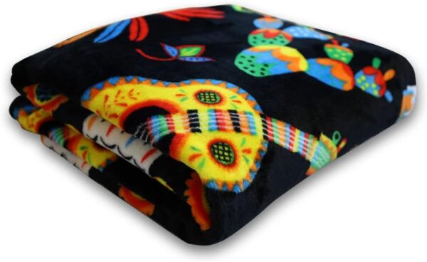Sugar Skull Fiesta Super Soft Throw Blanket - 50x60 Throw Blanket Halloween Themed for Bedroom, Living Room, Spring Time, Holidays, Kids, Babies, Adults & Decor, Gifts - Image 8