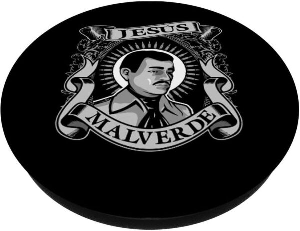 Jesus Malverde Mexican Hero Angel Of The Poor PopSockets PopGrip: Swappable Grip for Phones & Tablets - Image 2