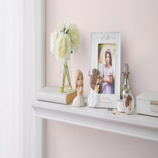 Precious Moments Rosary Box for Girls – Faith is The Light That Guides You – First Communion Gift with Pearl-Look Rosary – 202428 - Image 5