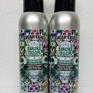 Smoke Odor Exterminator 198 gm/ 7 oz Large Spray Sugar Skull Set of Two Cans.