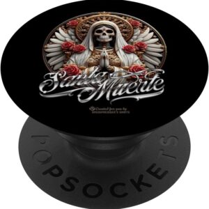Santa Muerte Statue Design Praying Santa Muerte PopSockets Adhesive PopGrip