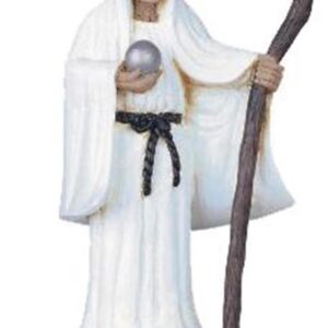 StealStreet SS-G-305.58W White Santa Muerte Saint Death Grim Reaper Statue Figurine, 5"