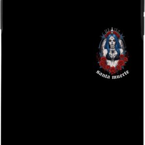 iPhone XR Santa Muerte Gothic Dark Art Skull Queen Minimalist Case