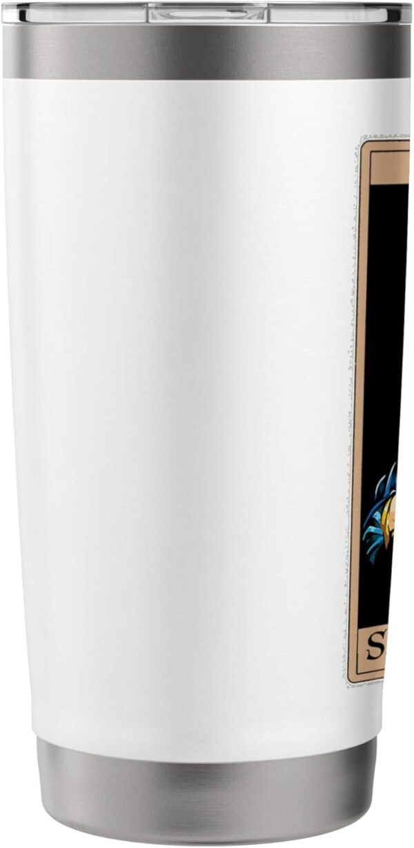 Praying La Calavera Catrina - Santa Muertes Tarot Art Print Stainless Steel Insulated Tumbler - Image 4
