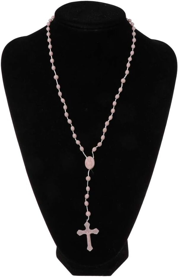 Plastic Rosary Beads Luminous Necklace Catholicism Prayer Religious Jewelry, Cross Necklace for Women, Cross Necklace for Men, Women's Chain Necklaces, Men's Necklaces - Image 5