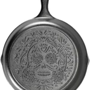 Lodge Seasoned Cast Iron Sugar Skull Skillet, 10.25 Inch