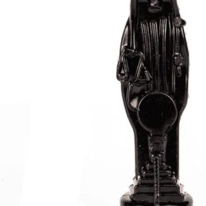 Santa Muerte Figure Candle (Black)