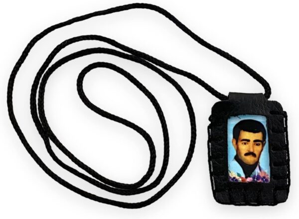 Jesus Malverde Black Scapular Necklace Escapulario Negro Collar Handmade - Image 2