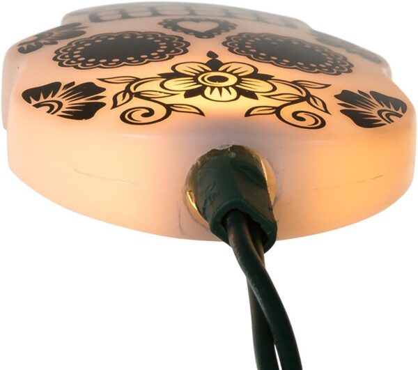 Kurt Adler UL 10-Light LED Sugar Skull Color Changing Light Set - Image 7