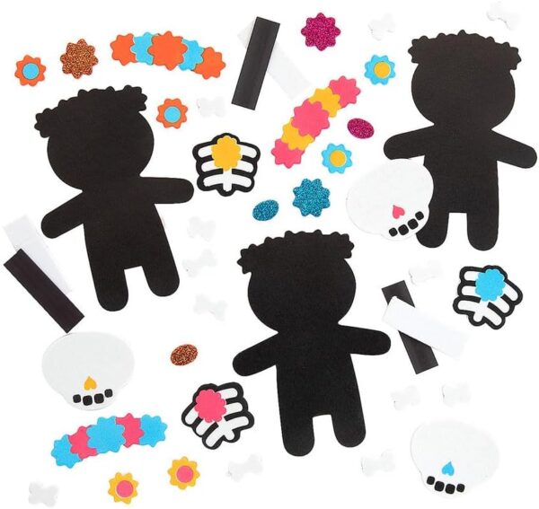 Fun Express Day of The Dead Magnet CK-12 - Craft Kits - 12 Pieces - Image 2