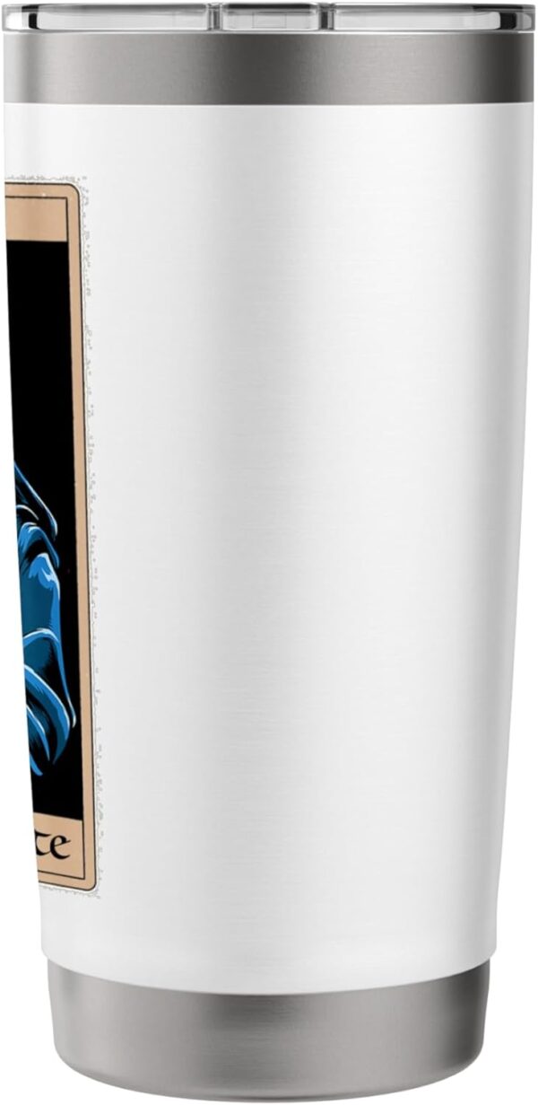 Praying La Calavera Catrina - Santa Muertes Tarot Art Print Stainless Steel Insulated Tumbler - Image 2