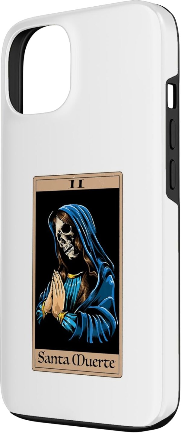 iPhone 13 Praying La Calavera Catrina - Santa Muertes Tarot Art Print Case - Image 2