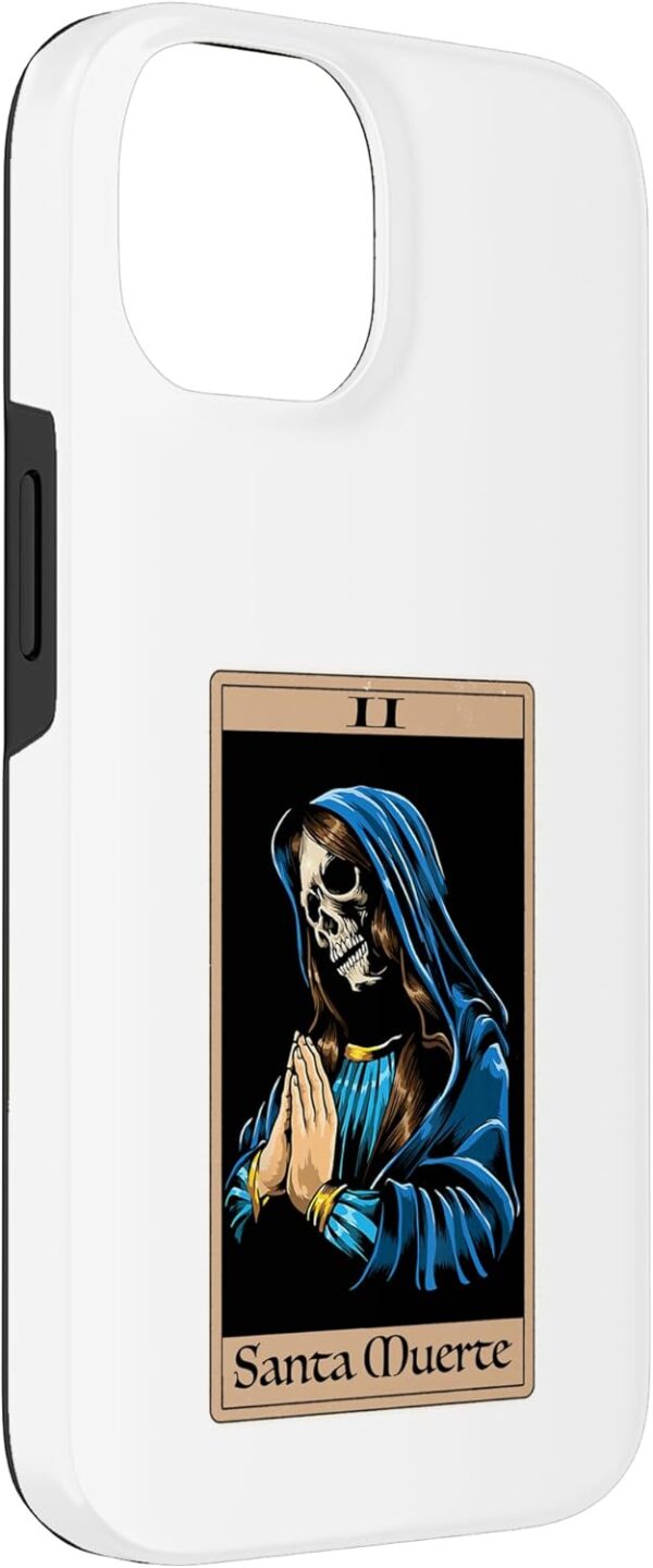 iPhone 14 Praying La Calavera Catrina - Santa Muertes Tarot Art Print Case - Image 3