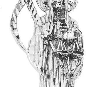 Santa Muerte (Grim Reaper) in Sterling Silver Pendant