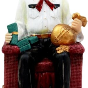 Atlantic Collectibles Jesus Malverde Statue Angel of The Poor Sinaloa Religious Figurine Mexico Decor 6.25" Tall