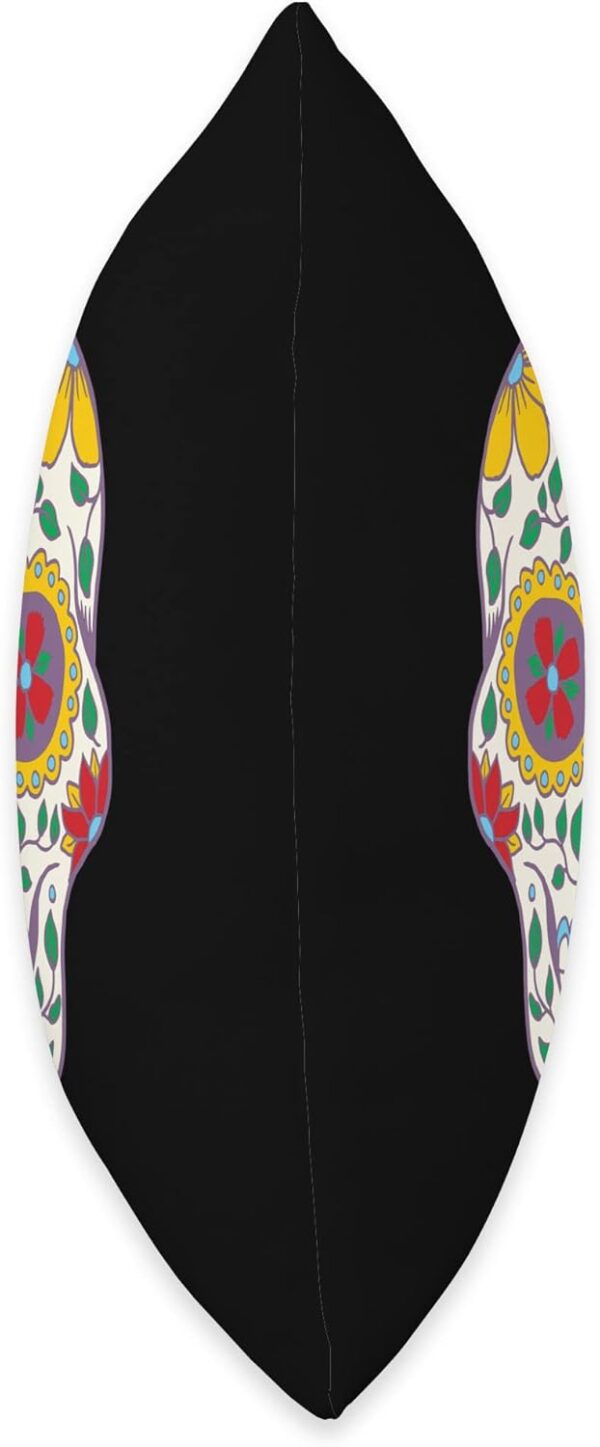 Sugar Skull Christian Mexican Pride Dia De Los Muertos Art Throw Pillow - Image 2