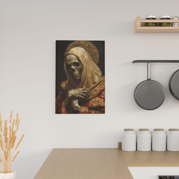 Holy Death Canvas Wall Art Poster Aesthetic Print Painting For Dorm Bedroom Living Room,12x18 Inch Framed - Image 6