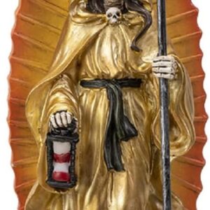 Pacific Trading Santa Muerte Gold Gown Figurine Death 7 Inch