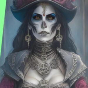 Pocket Calendar 2024 - 2026 With Moon Phase: Three-Year Monthly Planner for Purse , 36 Months from January 2024 to December 2026 | Steampunk goth | Ghost whisperer | Santa muerte
