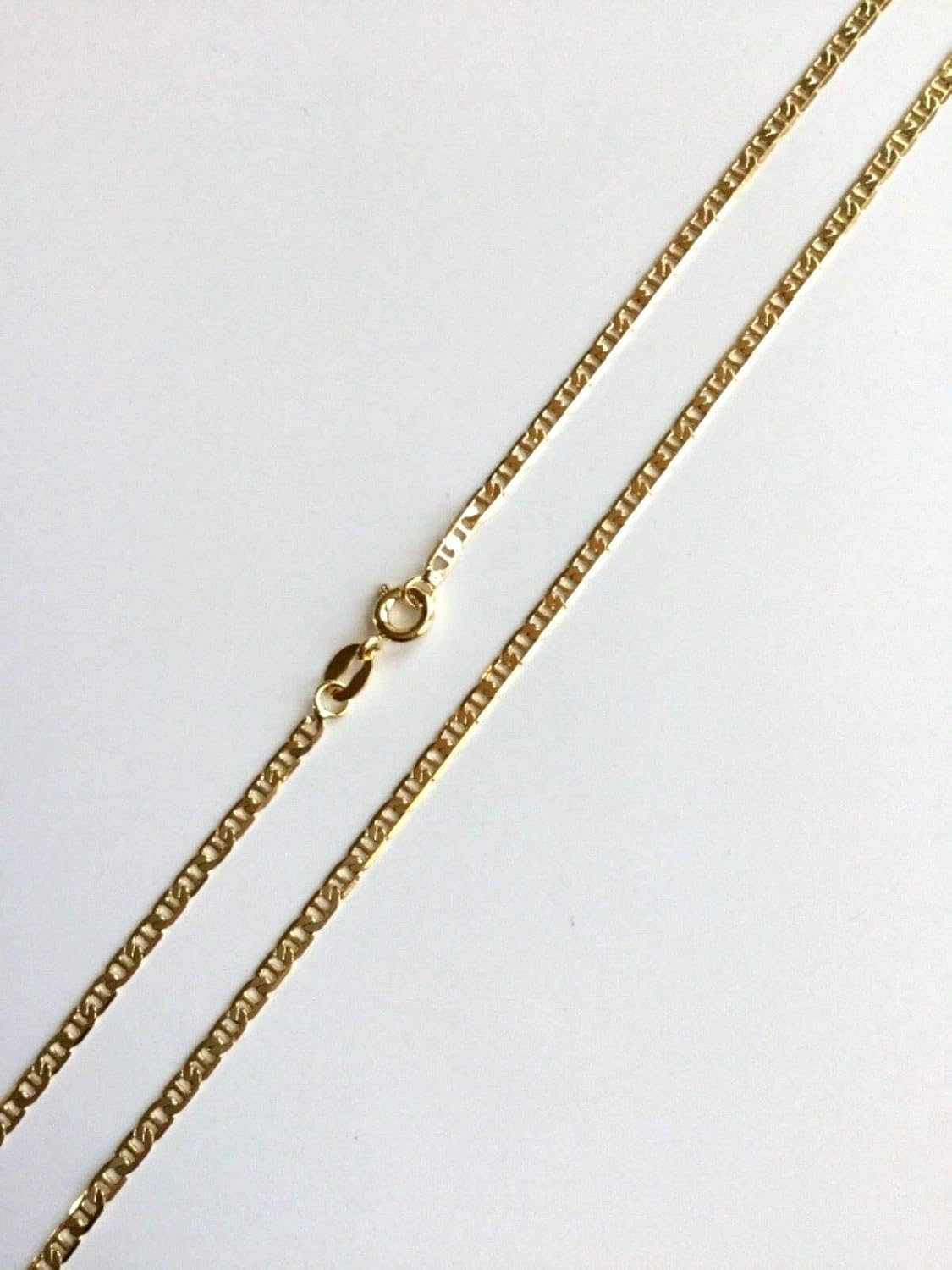 Yonune 18K GOLD PLATED GRIM REAPER NECKLACE 20" LONG / 18K BANO DE ORO CADENA DE LA SANTA MUERTE 20" LARGO-P77 - Image 3