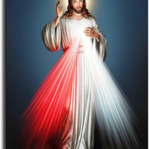 FIO Jesus Christ Divine Mercy Poster Decorative Painting Canvas Wall Art Living Room Posters Bedroom Painting 16x24inch(40x60cm)