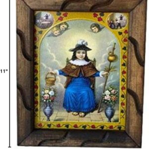 Santo Niño De Atocha Imagen 9"x11" Cuadro Rustico Holy Child of Atocha, New