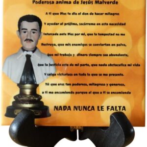 Jesus Malverde Placa Altar en Varios tamanos Several Sizes (6 x 6)
