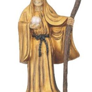 Santa Muerte Gold Figurine 5 inch