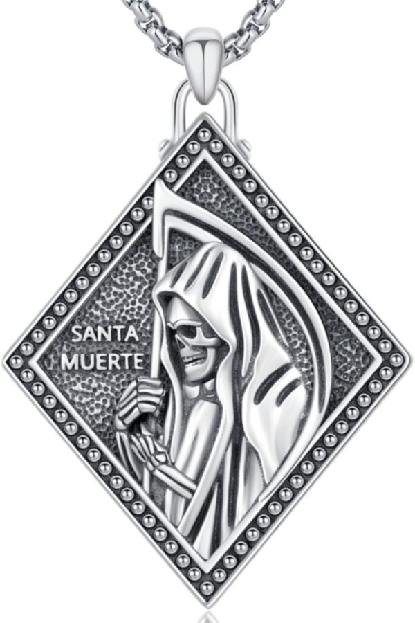 Saint Necklace 925 Sterling Silver Archangel Protection Medals Pendant Religious Amulet Jewelry for Men Women