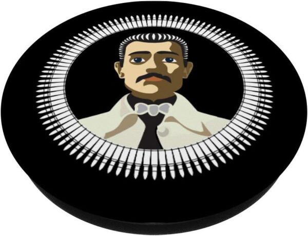 Jesus Malverde Mexican Hero Angel Of The Poor PopSockets PopGrip: Swappable Grip for Phones & Tablets - Image 2
