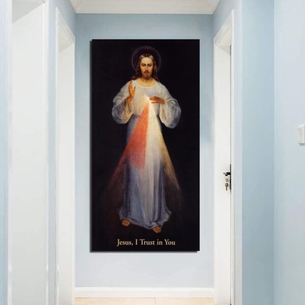 Jesus Divine Mercy Canvas Art Poster And Wall Art Picture Print Modern Family Bedroom Decor Posters 08x16inch(20x40cm) - Image 4